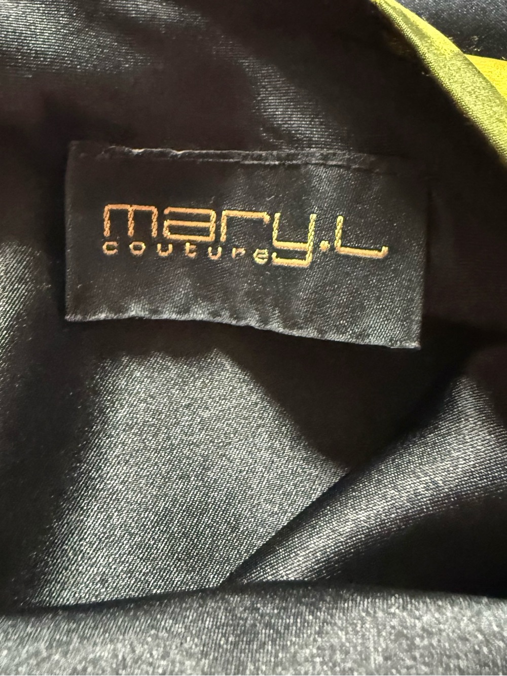 Mary L Couture Black Floral Slip Dress with Pink & Cream Accents 100% Silk - Picture 12 of 12